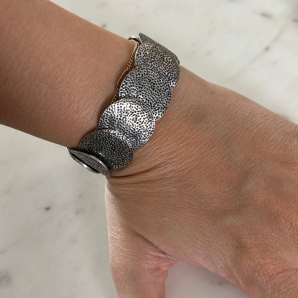 Stretchy Silver Bangle